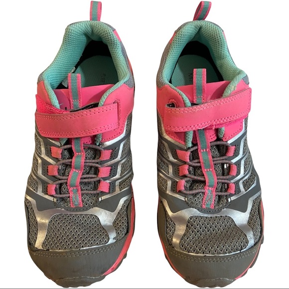 Merrell Other - Merrell Girls 3W Pink Gray Select Dry Select Grip Trail Chasing Hiking Sneakers